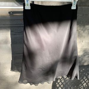 Simple Black Knee Length Skirt